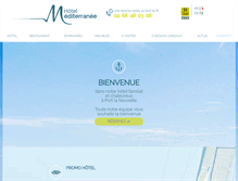 Tablet Screenshot of hotelmediterranee.com